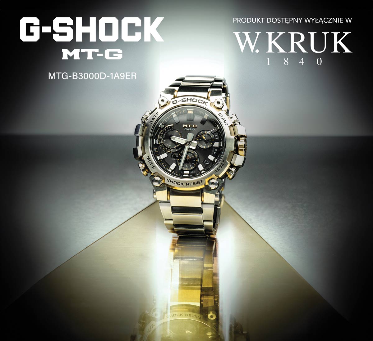 G-SHOCK フルカスタム Wyjątkowy srebrno-złoty G-SHOCK z powłoką jonową dostępny